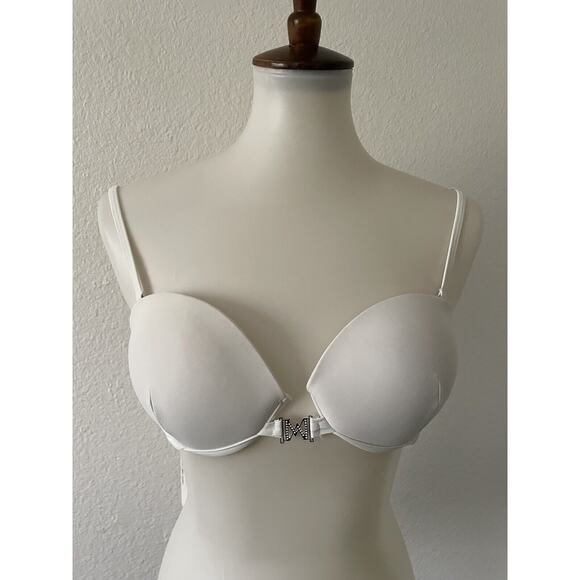 Meshki Swim Bikini Top Padded Logo Swimwear - Picture 1 of 7